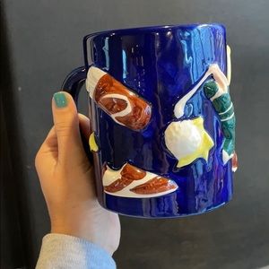 Vintage Hand-painted Golf Mug